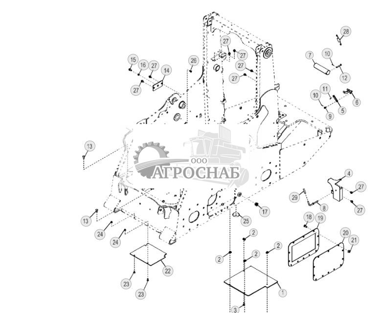 Крышки рамы и стопор стрелы (ЭГ управление) - ST663 233.jpg